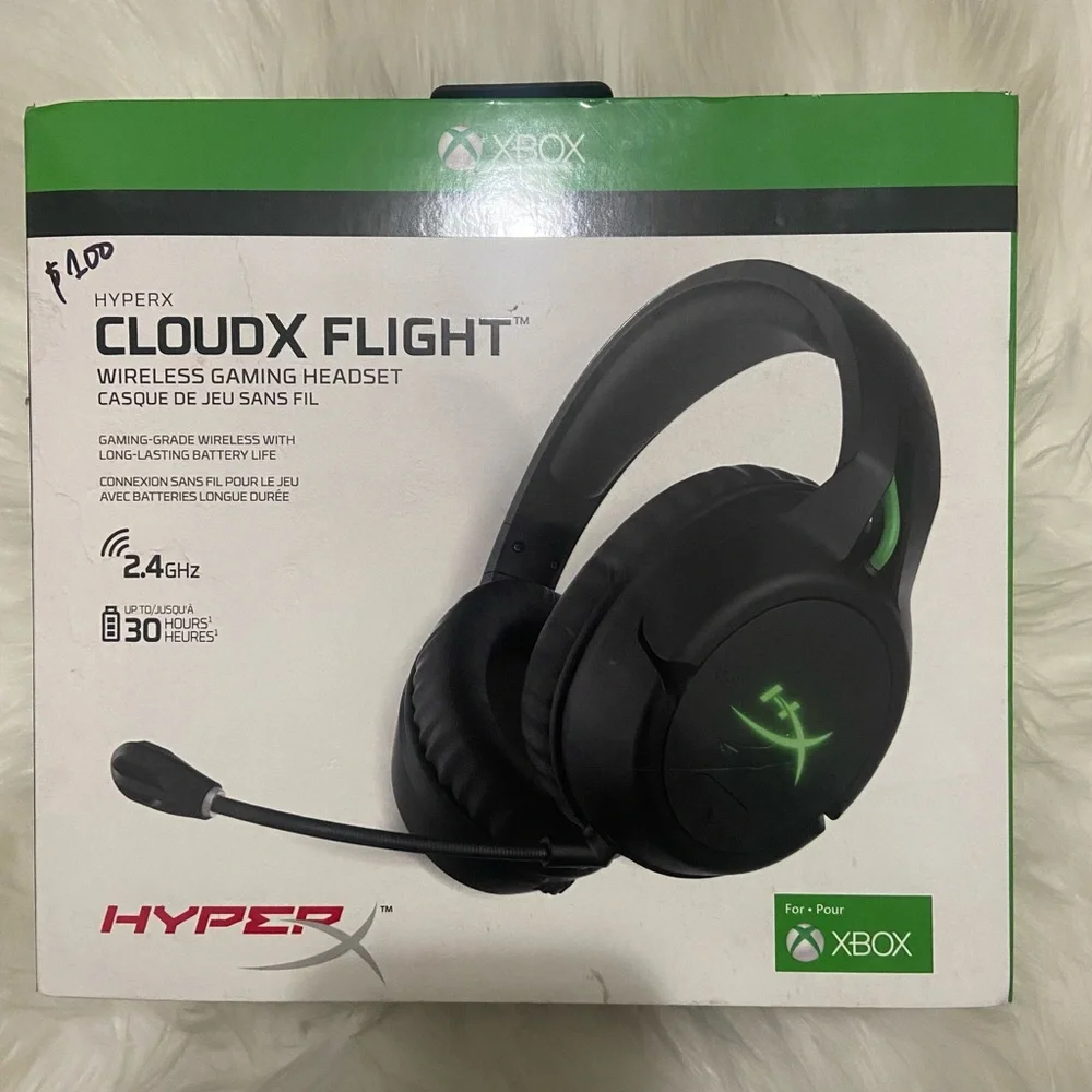 HyperX CloudX flight wireless gaming headset.